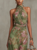 Aurora | Elegant Long Floral Summer Dress