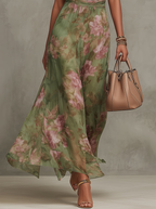 Aurora | Elegant Long Floral Summer Dress