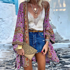 Dôre | Bohemian Mid-Length Knit Cardigan