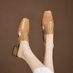 Ivora | Genuine Leather Mules – Luxury Designer Backless Slip-Ons & Slimming Minimalist Flat Loafers