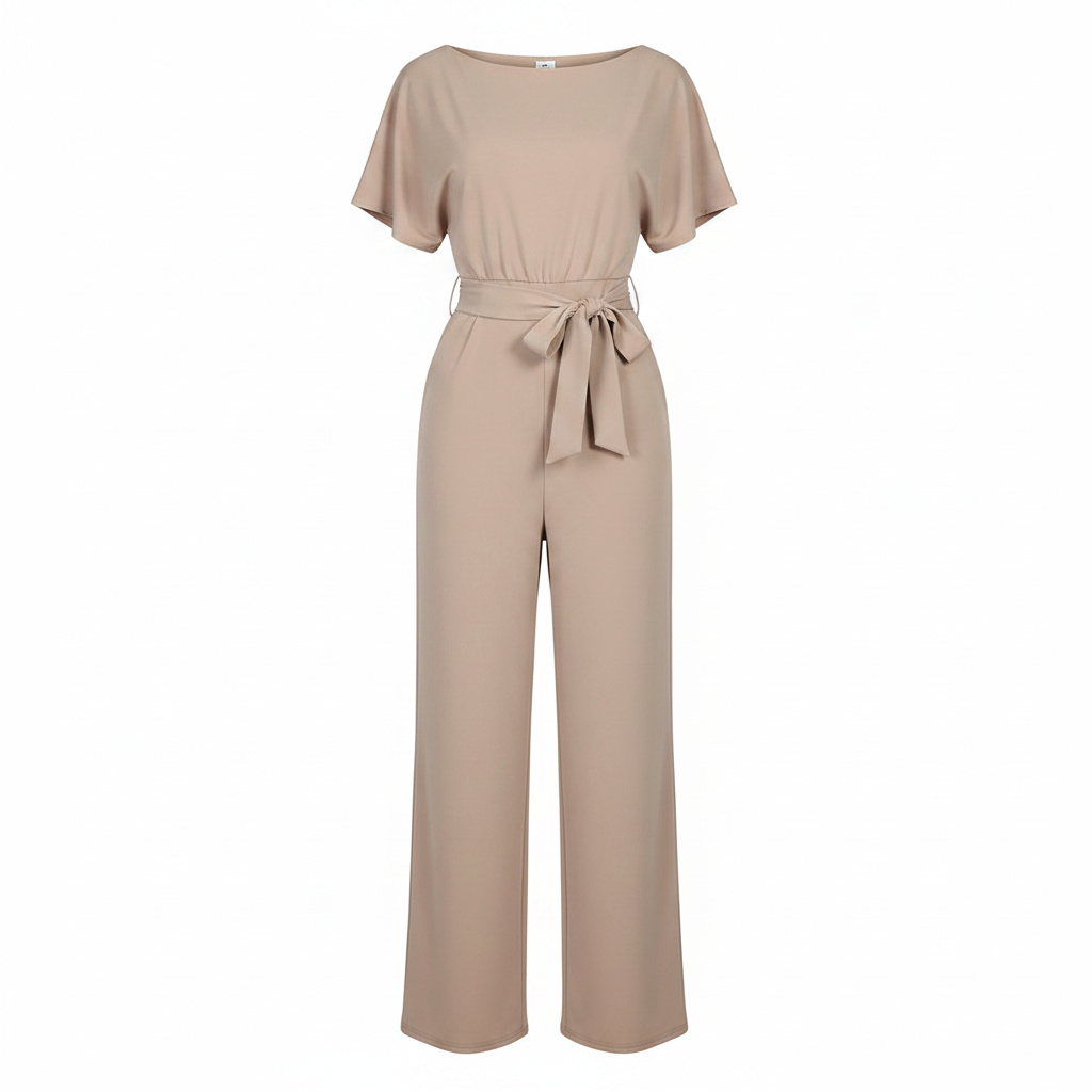 Women’s Signature Jumpsuit – Architectural Waist Definition & Continental Elegance