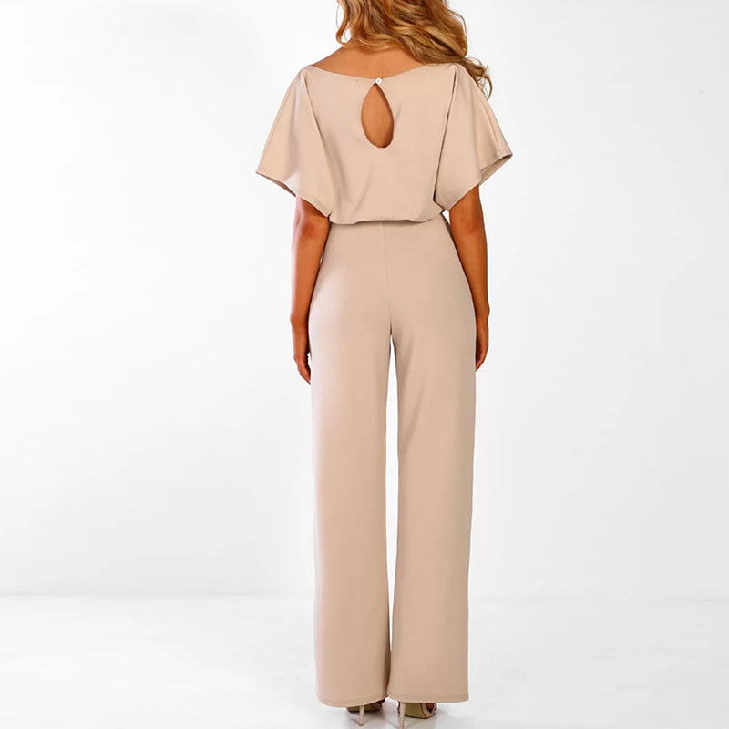 Women’s Signature Jumpsuit – Architectural Waist Definition & Continental Elegance