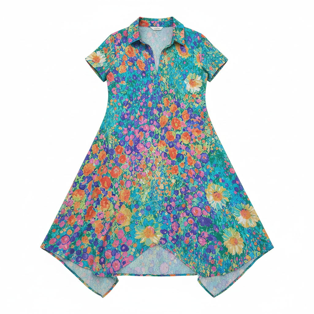 Māyā | Women’s Boho Chic Summer Dress – Ethereal Architectural Fluidity & Refined Artisan Grace