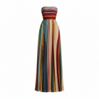 Women’s Holiday Glam Maxi Dress – Shimmering Gala Fluidity & Architectural Evening Silhouette