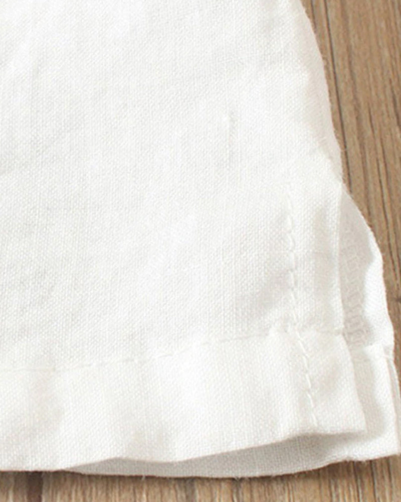 Vara | Women’s Button-Front Short Sleeve Blouse – Chic Artisan Tailoring & Refined Slimming Silhouette