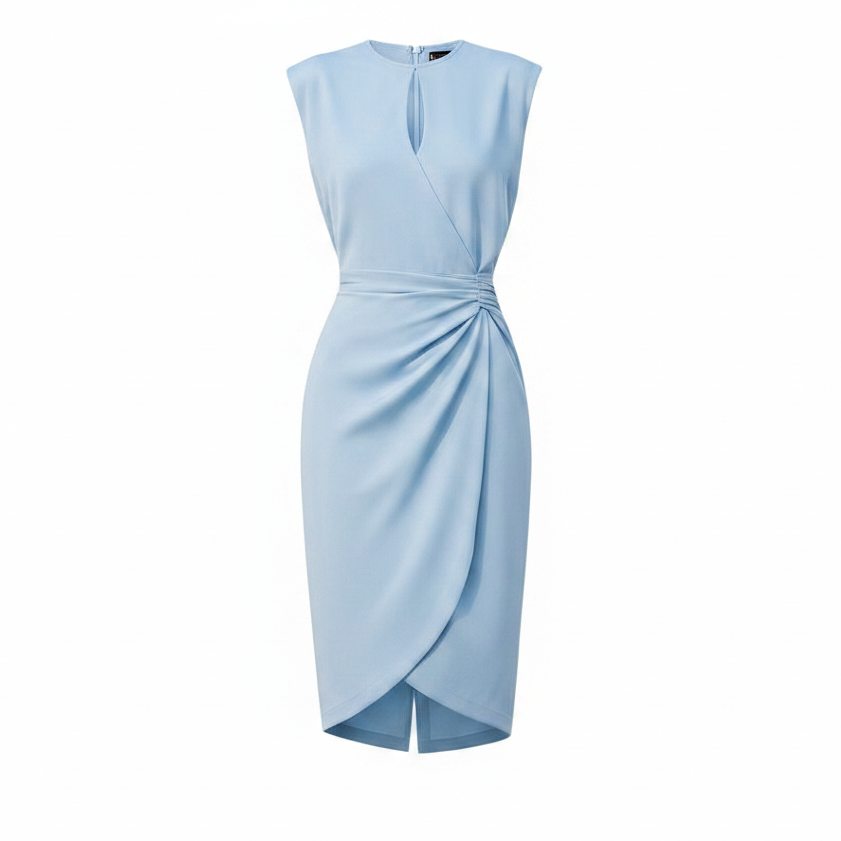Mechi | Women’s Elegant and Classy Dress – Chic Architectural Midi & Refined Slimming Silhouette