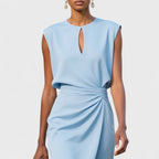 Mechi | Women’s Elegant and Classy Dress – Chic Architectural Midi & Refined Slimming Silhouette