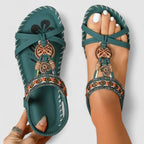 Katrijn | Stylish Women's Boho Sandals Amazon Green