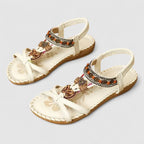 Katrijn | Stylish Women's Boho Sandals White Athens