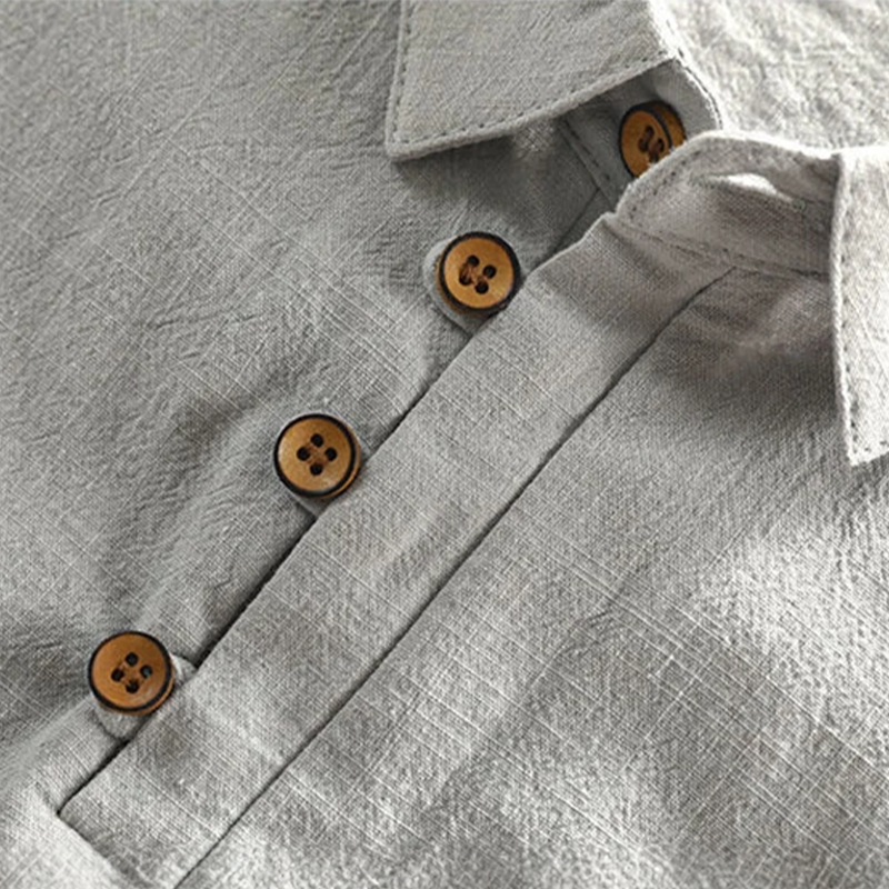 Hermosa | Men’s Linen Short Sleeve Polo Shirt