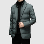 Calico | Men's Button-Front Quilted Jacket - Classic Diamond Padded Shirt Jacket & Shacket