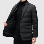 Calico | Men's Button-Front Quilted Jacket - Classic Diamond Padded Shirt Jacket & Shacket
