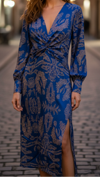 Aura | Women’s Elegant Dress – Sculptural Fluid Silhouette & Refined Architectural Draping