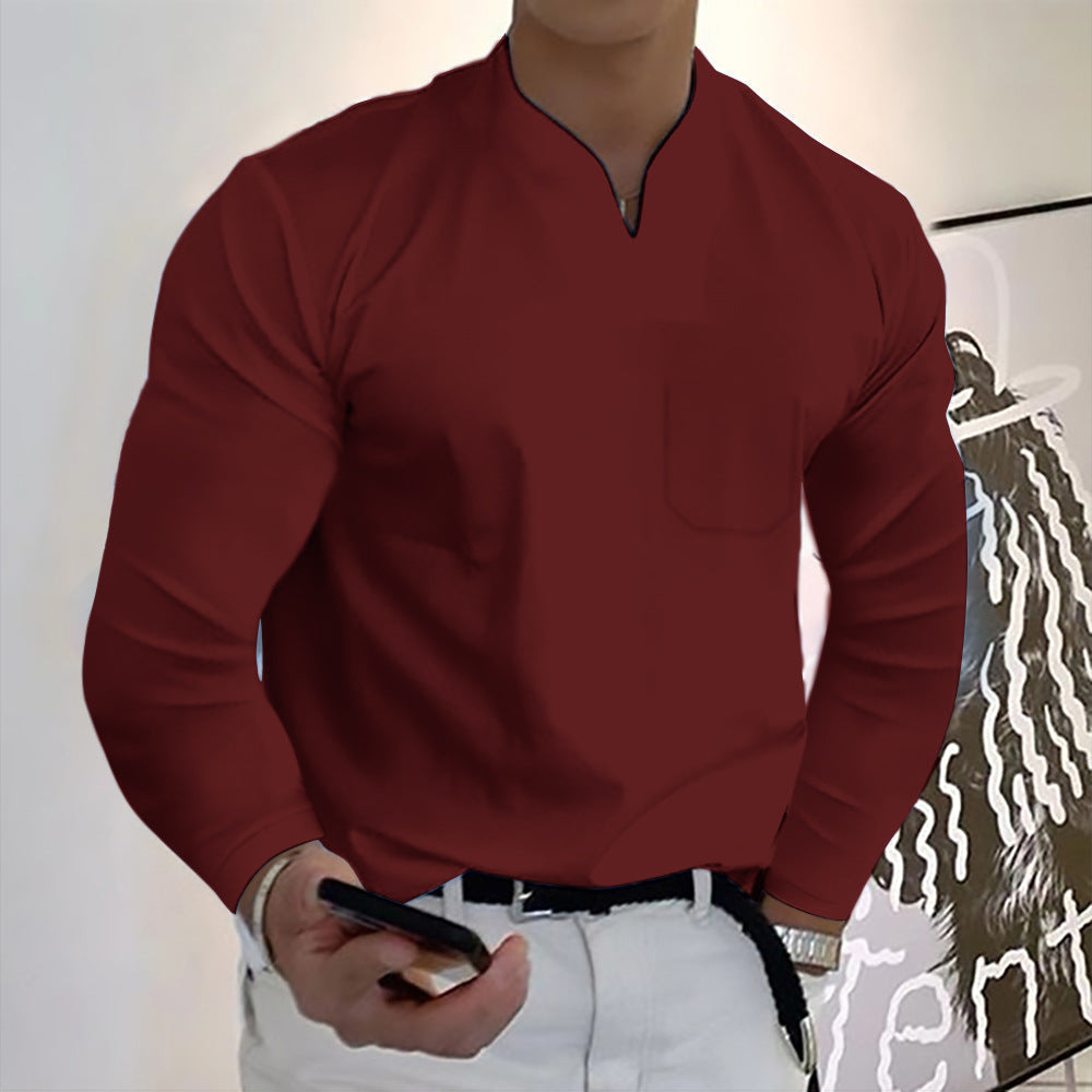 Admire | Comfortable Refined Shirt Burgundy red