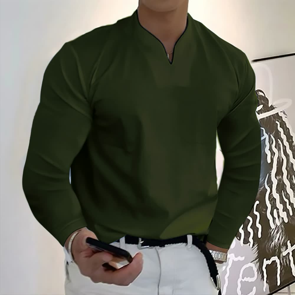 Admire | Comfortable Refined Shirt Army green