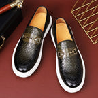 Lesto | Men's Loafers – Luxury Designer Driving Shoes & Tailored Classic Slip-On Olive Green