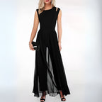 Women’s Trendy Tailored Jumpsuit – Sculptural Cinched Waist, Fluid Drape & Metropolitan High-Status Chic black