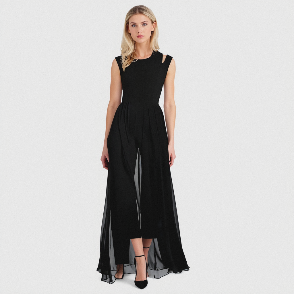 Women’s Trendy Tailored Jumpsuit – Sculptural Cinched Waist, Fluid Drape & Metropolitan High-Status Chic