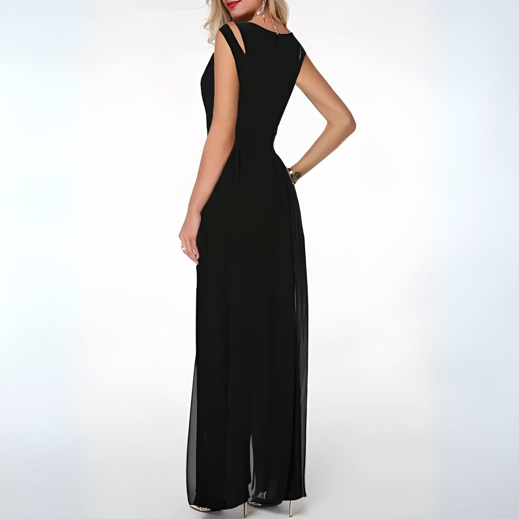 Women’s Trendy Tailored Jumpsuit – Sculptural Cinched Waist, Fluid Drape & Metropolitan High-Status Chic