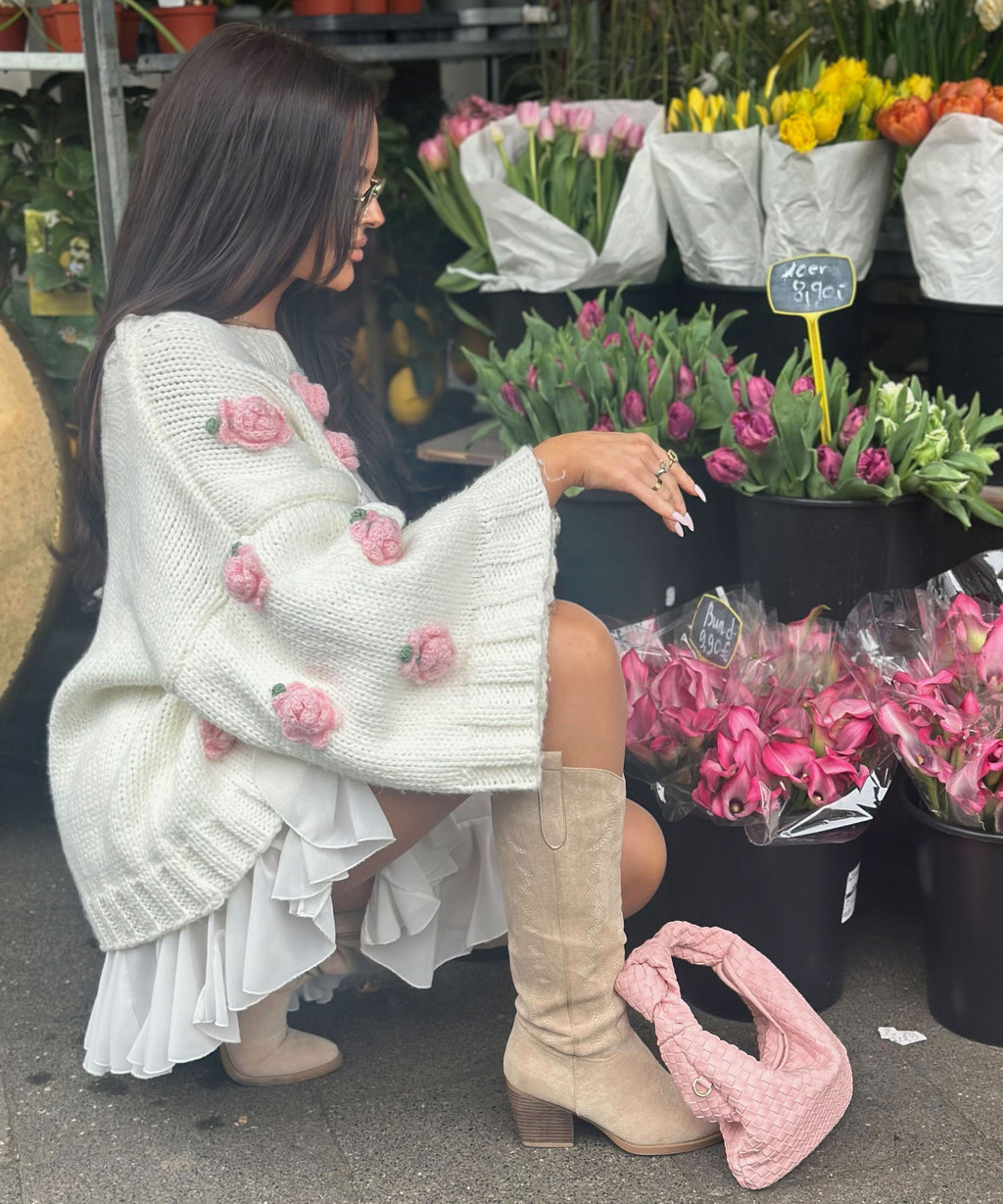 Dolce | High Beige Cowboy Boots Women – Chic Artisan Craft & Refined Slimming Silhouette