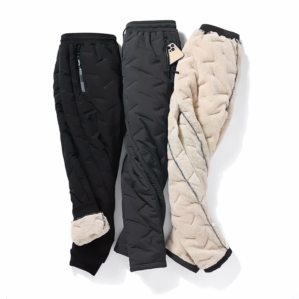 Women’s Thermal Trousers – Waterproof Winter Joggers in Soft Fleece with Pockets