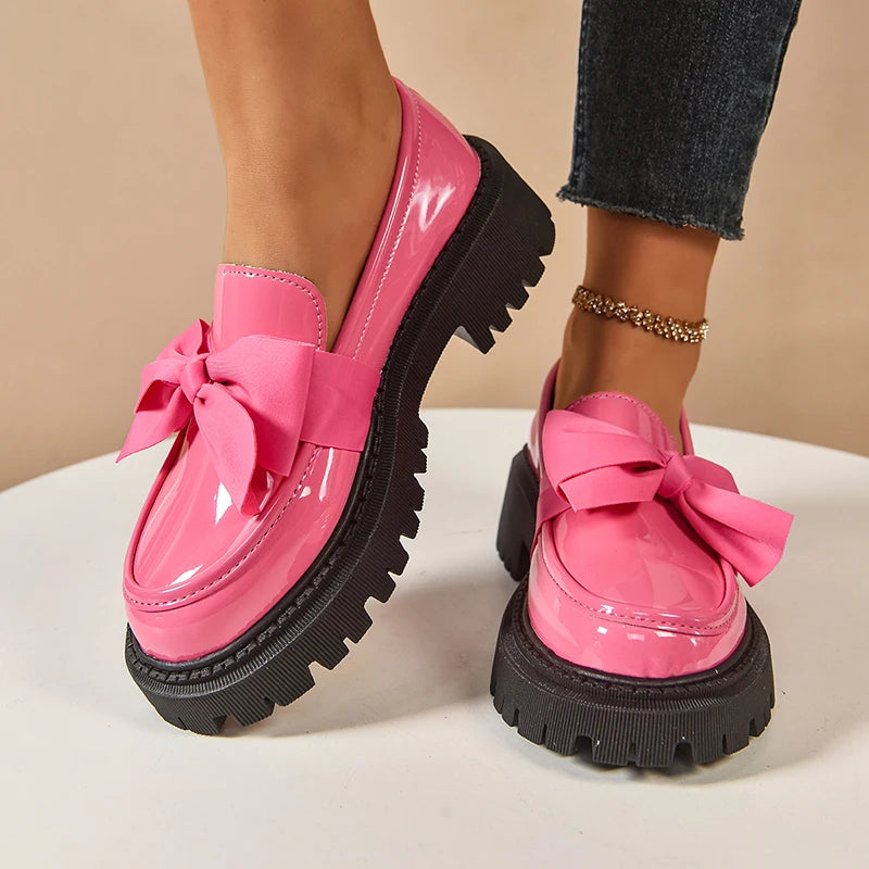 Loraine | Women’s Platform Shoes – Chic Artisan Lift & Refined Slimming Silhouette Matte Black