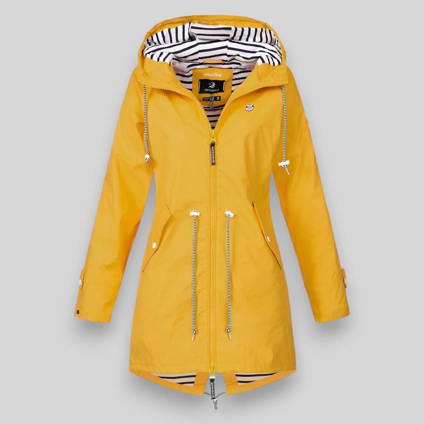 Luna | Women's Jacket | Waist Adjustable Drawstrings Yellow