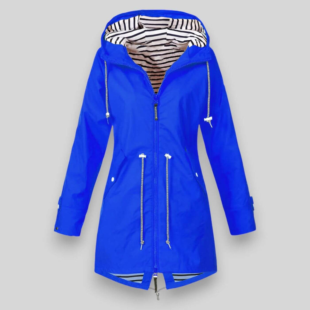 Luna | Women's Jacket | Waist Adjustable Drawstrings Blue