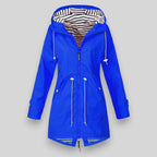 Luna | Women's Jacket | Waist Adjustable Drawstrings Blue