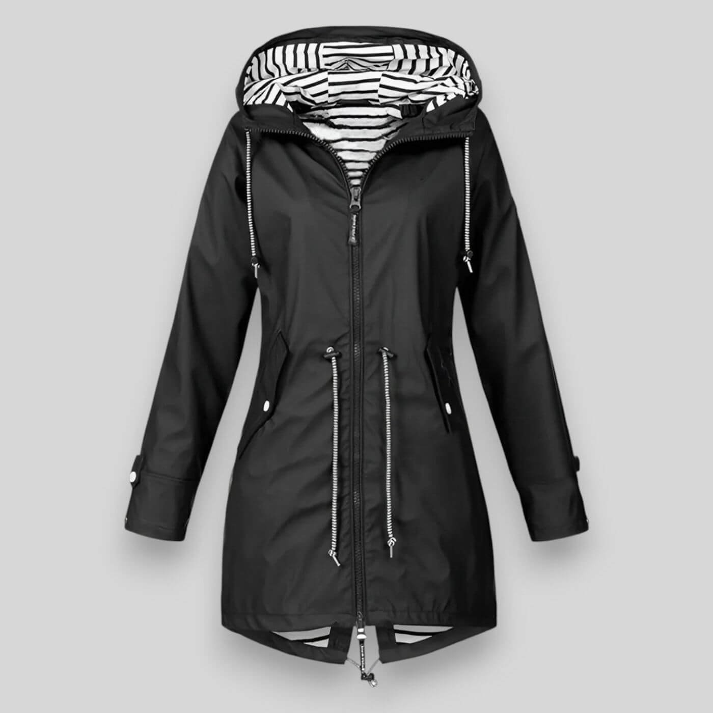 Luna | Women's Jacket | Waist Adjustable Drawstrings Black