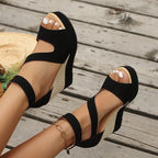 Zahara | Stylish Platform Sandals with Wedge Heel