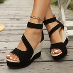 Zahara | Stylish Platform Sandals with Wedge Heel