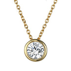 Lyra | Birthstone Necklace – Luxury Designer Pendant Jewelry & Tailored Minimalist Aesthetic Neckpiece April Gold