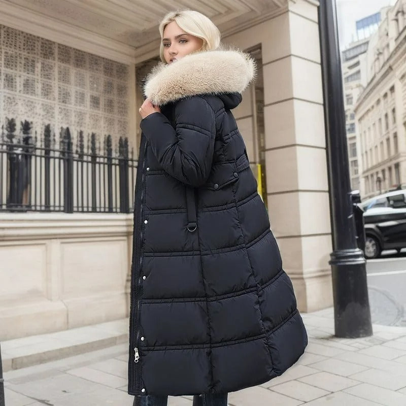Flōre | Long Winter Coat for Women with Fitted Cut and Long Sleeves | Ideal for the Cold Season