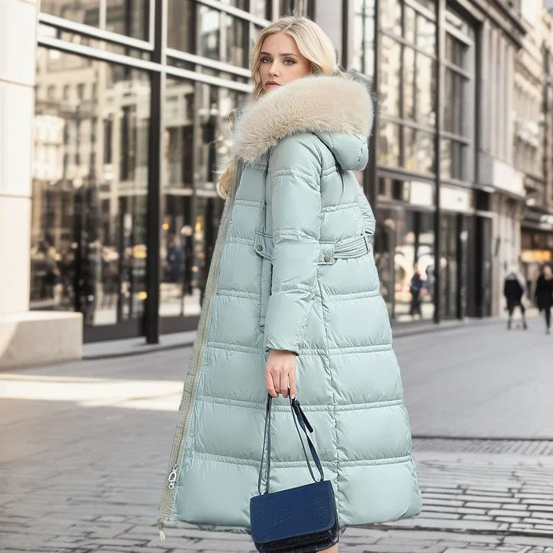 Flōre | Long Winter Coat for Women with Fitted Cut and Long Sleeves | Ideal for the Cold Season