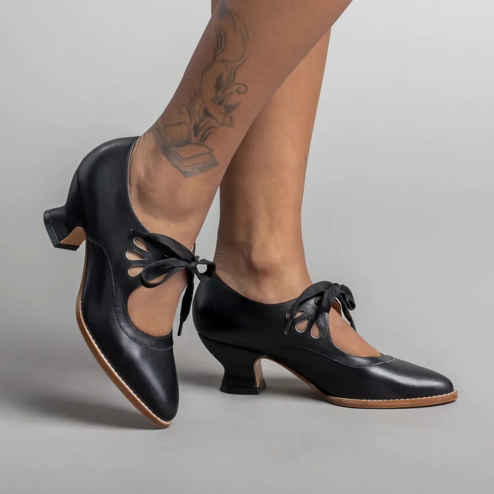 Flora | Women's Elegant Heels – Timeless Design & Superior Comfort Fit black