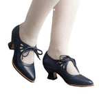 Flora | Women's Elegant Heels – Timeless Design & Superior Comfort Fit dark blue