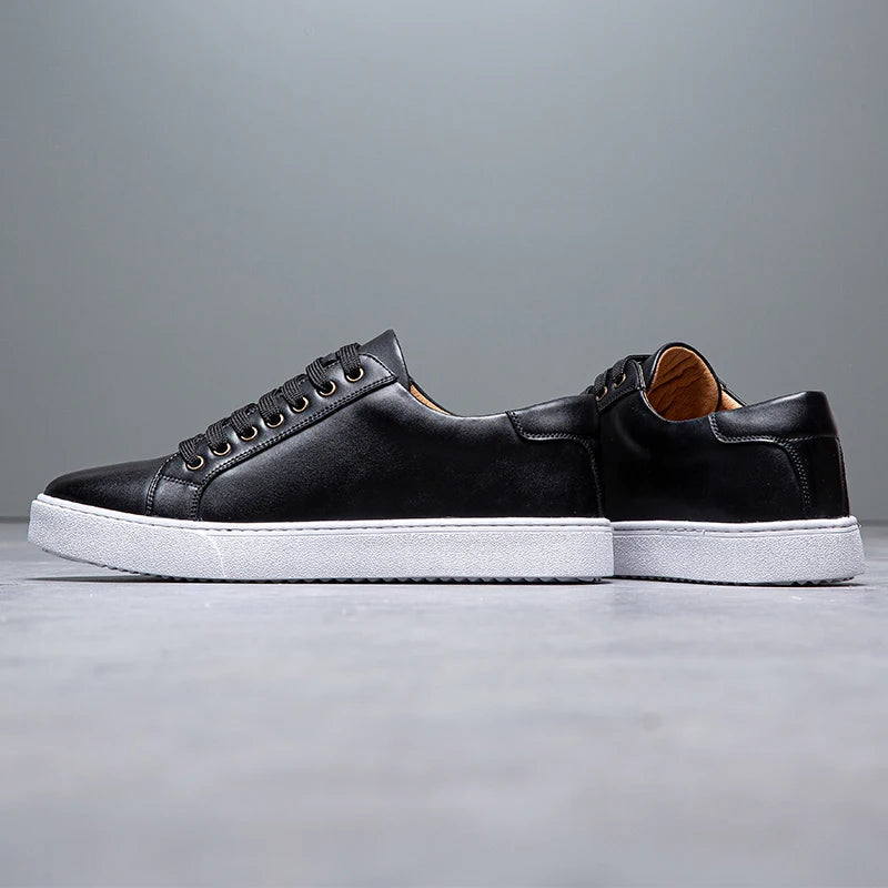 Maver | Men's Genuine Leather Sneaker – Luxury Designer Low Top & Tailored Classic Walking Shoe