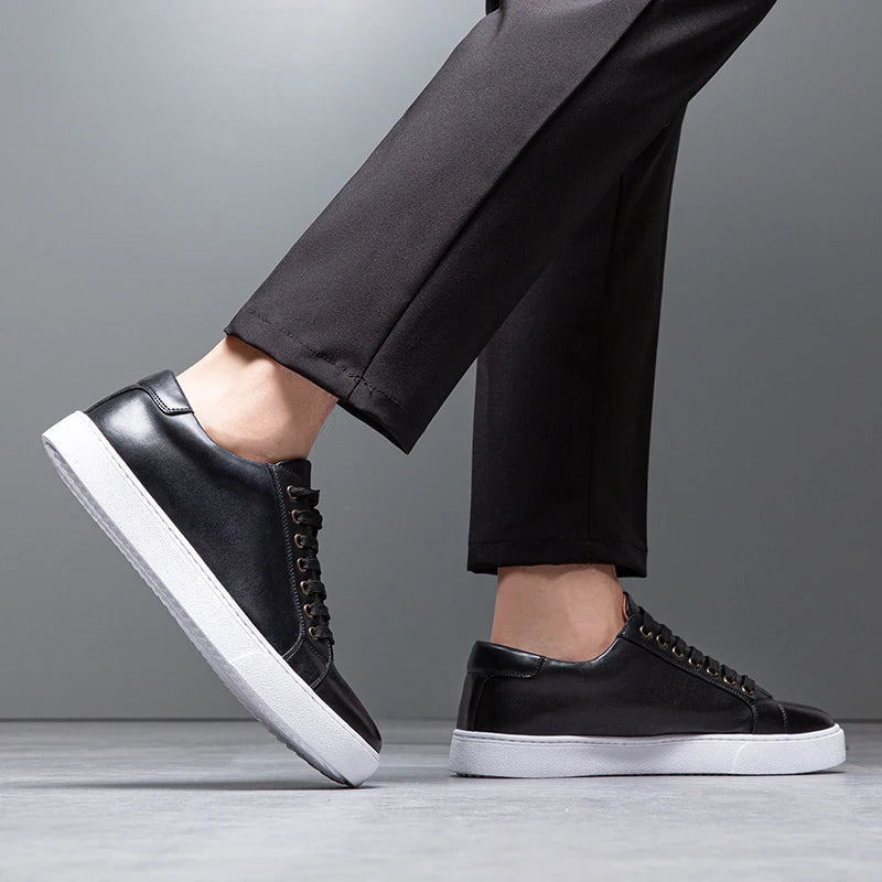 Maver | Men's Genuine Leather Sneaker – Luxury Designer Low Top & Tailored Classic Walking Shoe