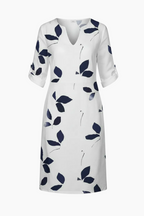 Vintage summer dress for women with short sleeves and V-neck | Mini