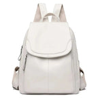 Zahara | Women's Genuine Leather Backpack - Anti-Theft Travel Rucksack