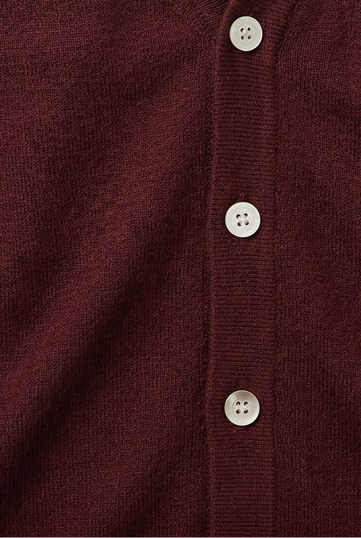 Calico | Men's V-Neck Button-Front Cardigan - Classic Knit Sweater