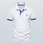 Men's Polo Shirt Classic Design High-Quality Material white