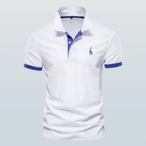 Men's Polo Shirt Classic Design High-Quality Material white