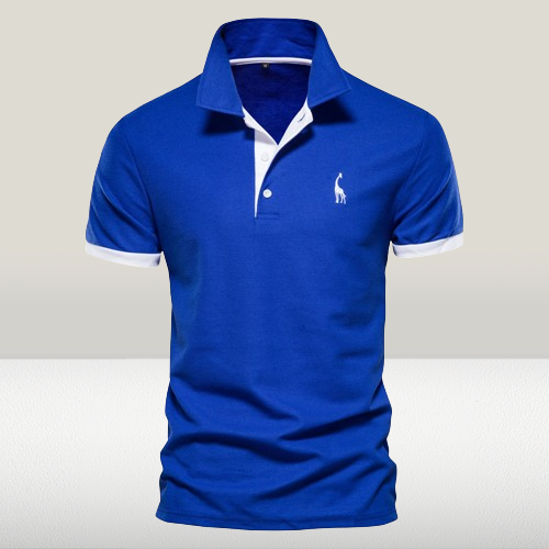 Men's Polo Shirt Classic Design High-Quality Material blue