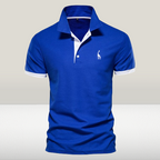 Men's Polo Shirt Classic Design High-Quality Material blue