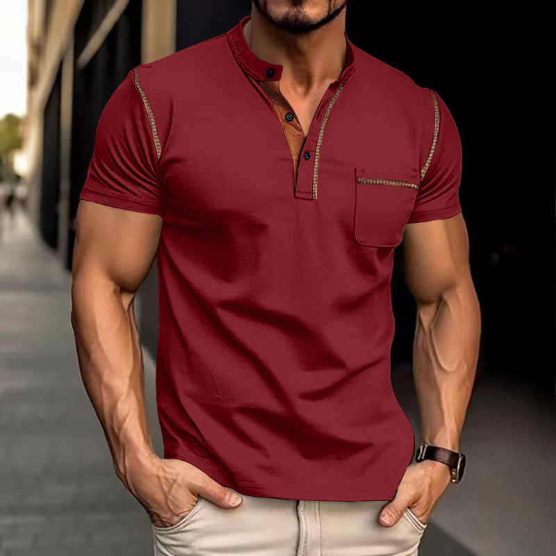 Men's Polo Shirt Cotton Blue All-round comfort and leisure