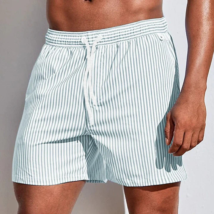 Men's Swim Shorts Casual Quick-Drying Beachwear With Elastic Waistband