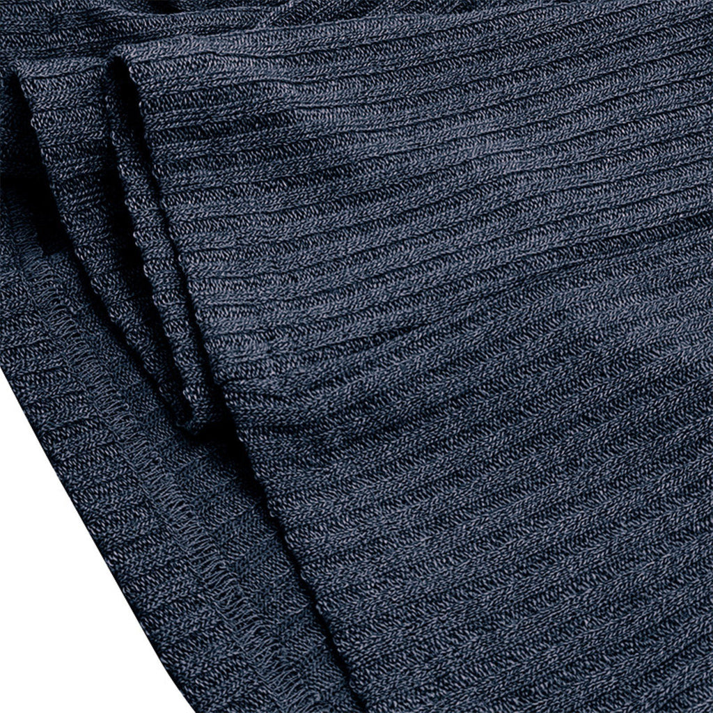 Ranches | Men’s T-Shirt with Button Placket Ribbed Texture and Short Sleeves