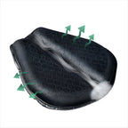 Motorcycle Gel Seat Cushion For Long Distance Rides Petal Shaped Design Breathable